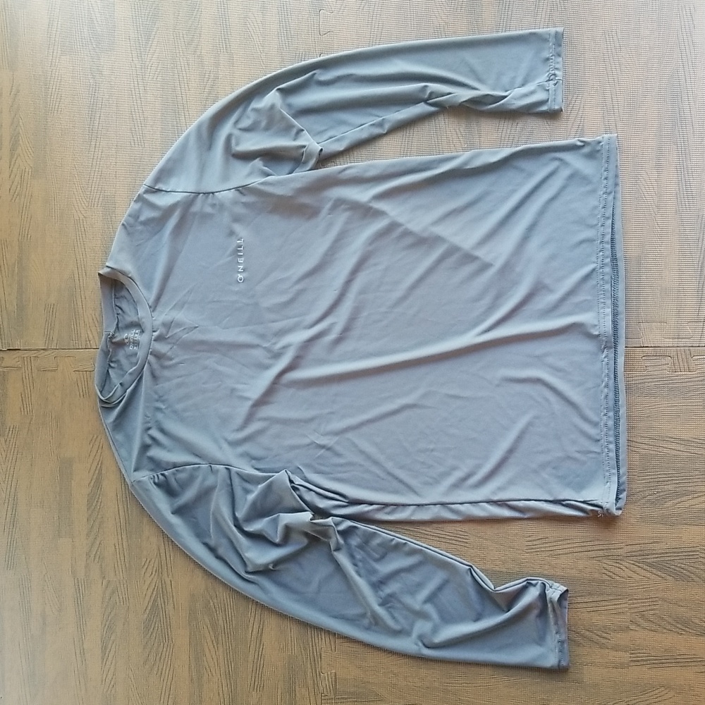 O'Neill Basic Skins UPF 30+ Gray Long Sleeve Sun Shirt Men's M